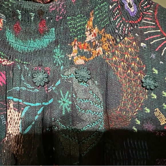 NWT farm Rio teal river creatures mini dress - Picture 7 of 7